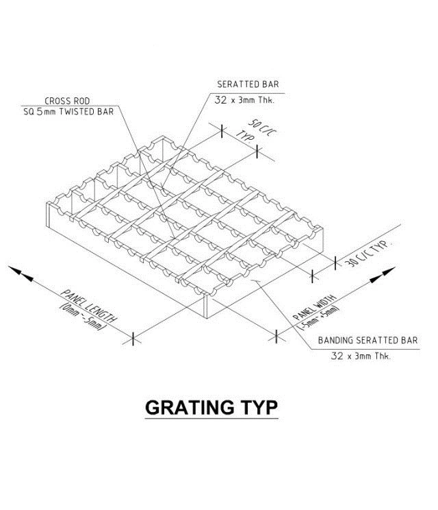 Stainless Steel Floor Drain Grate Exterior Grates and Drains / Basement Carpark Driveway Bar Grating