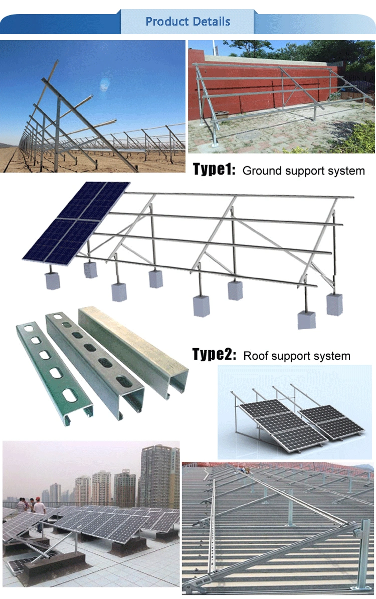 Steel Cantilever Solar Carpark System Solar Mounting Structure for Aluminum Carport PV System