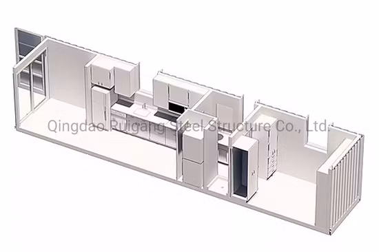 Low Cost Easy Build 2 Bedroom Living Flat Pack Prefabricated Container House