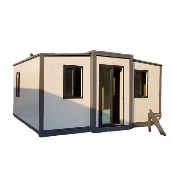 Modern Luxury 20FT Mobile Fold Steel Structure Standard Modular Expandable Living Office Sandwich Panel Portable Prefab Prefabricated Shipping Container House