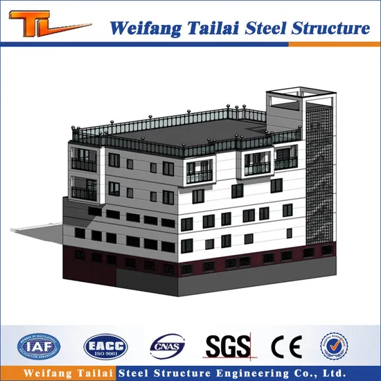 Prefabricated Light Steel Frame Structure Multi Storey Prefab Apartments 