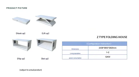 Customized New Fashion Style Prefabricated Mobile Folding Container House 