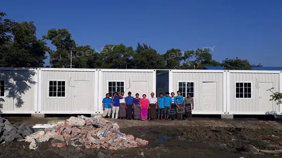 Manufacture Steel Structure+Sandwich Panel Prefabricated Home Modular Prefab Tiny Detachable Container House 