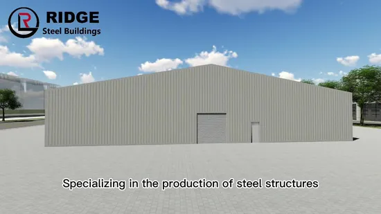 Roof Frame Metal Self Storage Units Prefab Steel Structure Warehouse 
